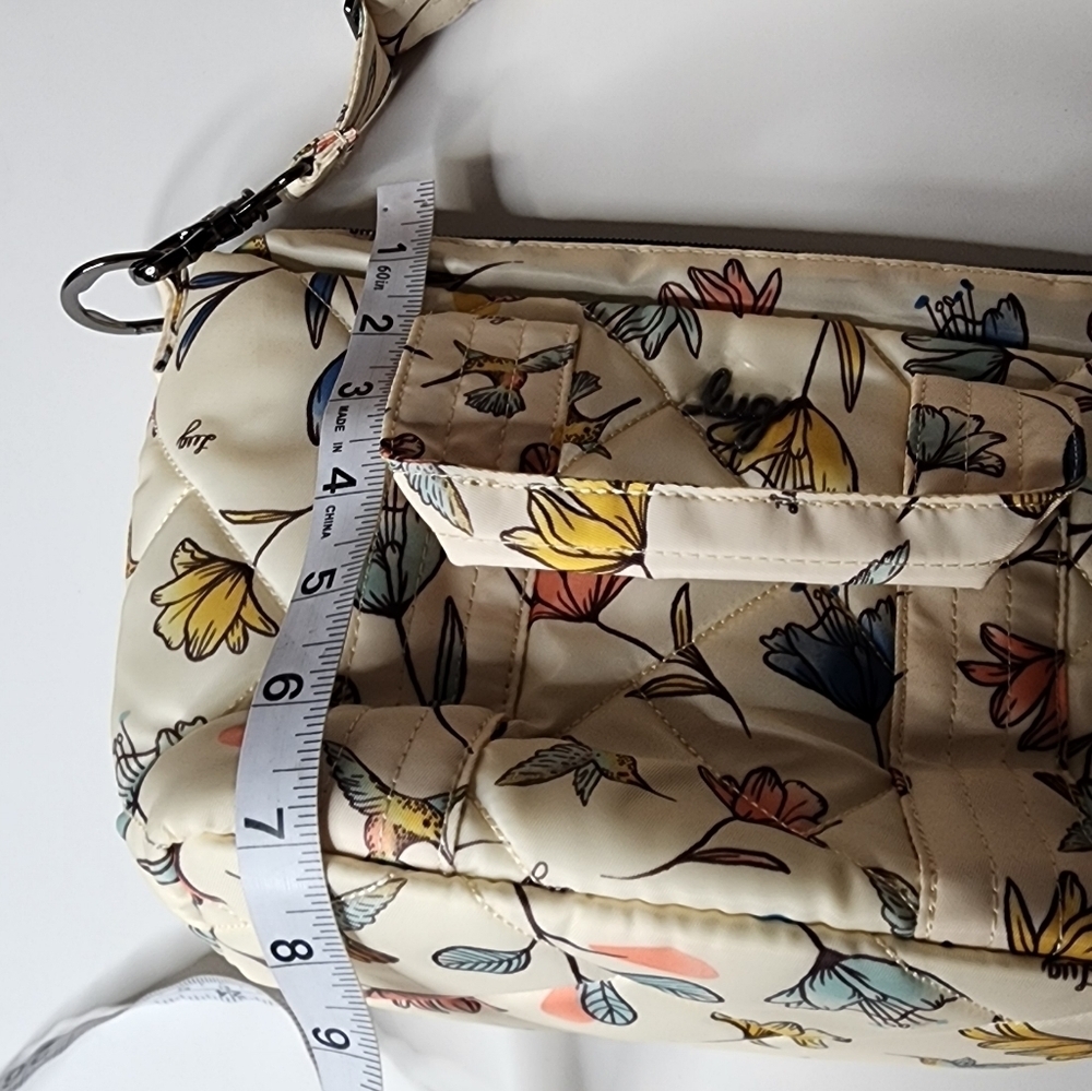 lug Floral Crossbody Bag in Cream, Pink, Blue, Yellow - Picture 8 of 9